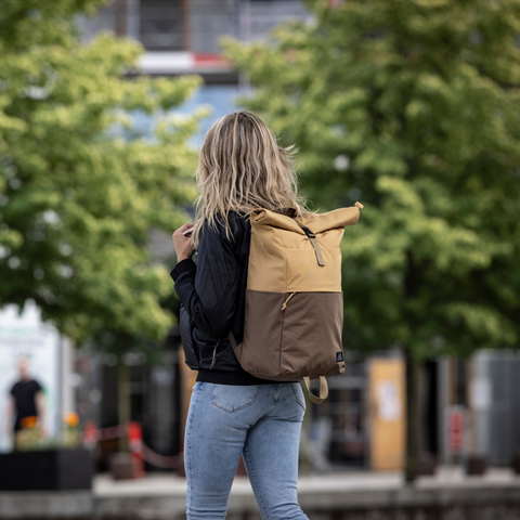  Sac à dos rétro avec fermeture roulée 