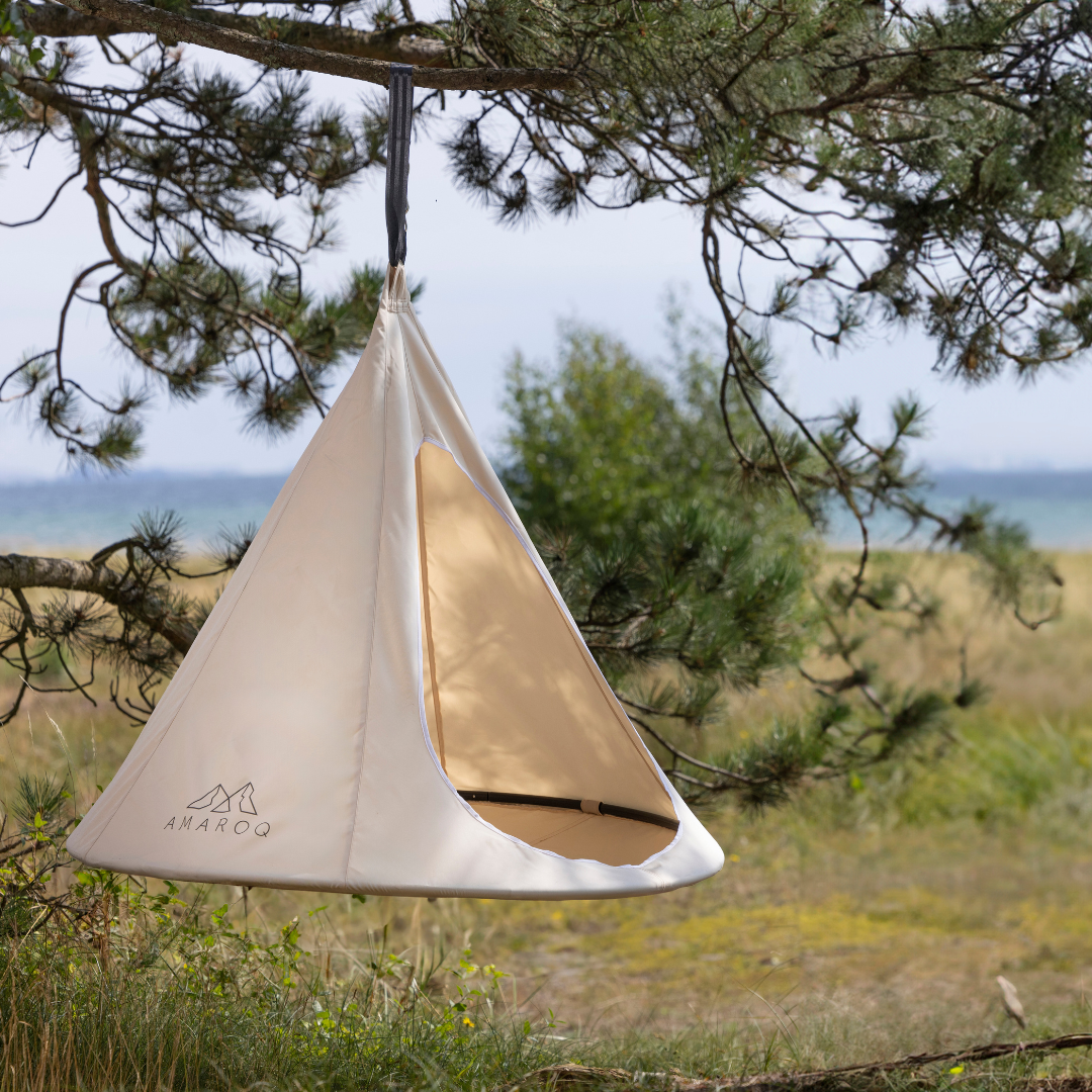 Hanging tent made of robust canvas - perfect for indoor and outdoor use –  Amaroq Glamping